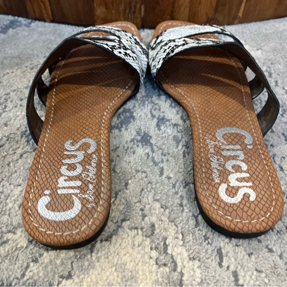 SAM EDELMAN Circus Brianna Snake Print Sandals Size 8 - Picture 6 of 7